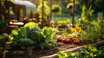 Organic Backyard Bounty: Homegrown Vegetables in Natural Light, Organic, Natural Food, Homemade