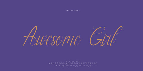 signature Font Calligraphy Logotype Script Brush Font Type Font lettering handwritten	
