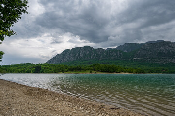 Castel San Vincenzo, Molise. The lake