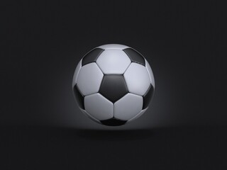 Naklejka premium Sport background Soccer ball 3D