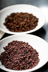 natural cocoa chips in various dishes