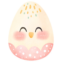 Watercolor Easter egg-4