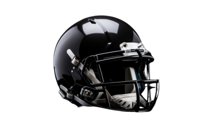American Football helmet on a transparent background