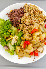 Vegetarian meal served in a buddhist center in western France