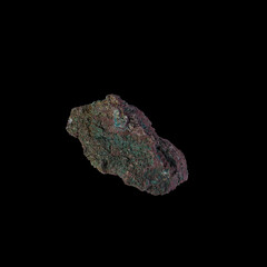 Beautiful mineral stone on a black background
