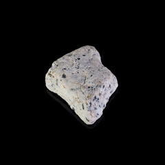 Beautiful mineral stone on a black background