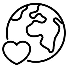 planet earth with heart © Red Stripe