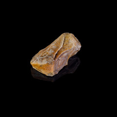 Beautiful mineral stone on a black background