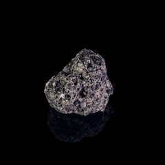 Beautiful mineral stone on a black background