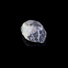 Beautiful mineral stone on a black background