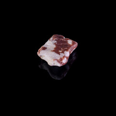 Beautiful mineral stone on a black background