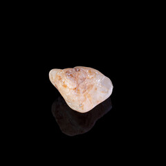 Beautiful mineral stone on a black background