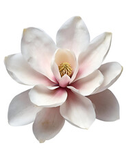 Realistic beautiful chinese magnolia flower