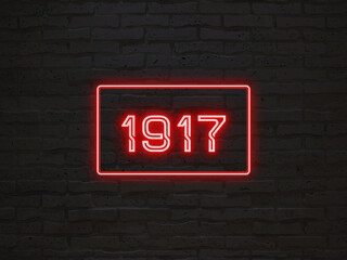 1917年のネオン文字