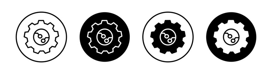 ETL flat line icon set. ETL Thin line illustration vector