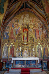 Saint-Germain-l'Auxerrois catholic church, Paris, France. Virgin Mary's chapel