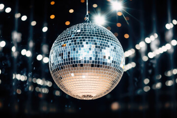 Fototapeta premium Disco ball in a night club