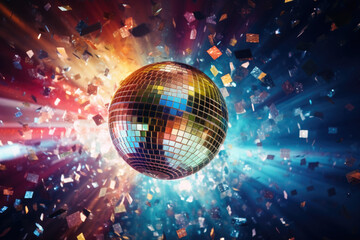 Obraz premium Disco ball in a night club
