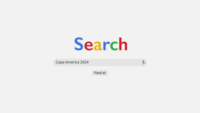 Search nav bar google style copa america
