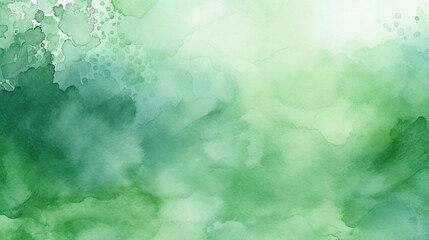 Fototapeta premium Abstract green watercolor background.Hand painted watercolor. Generative AI