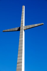 Cross over the Padre Pio sanctuary in San Giovanni Rotondo, Italy