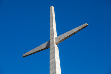 Cross over the Padre Pio sanctuary in San Giovanni Rotondo, Italy
