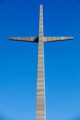 Cross over the Padre Pio sanctuary in San Giovanni Rotondo, Italy