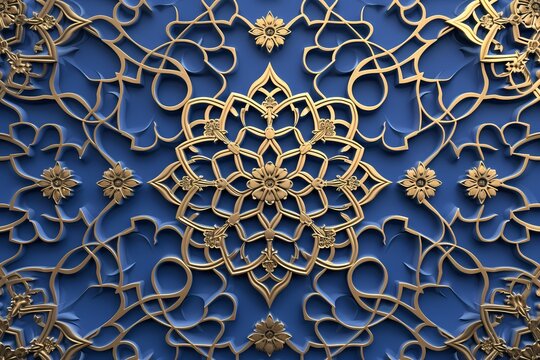 Ramadan Kareem seamless pattern background