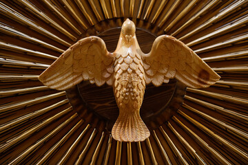 Holy spirit dove statue in Bekaa Kafra, Lebanon