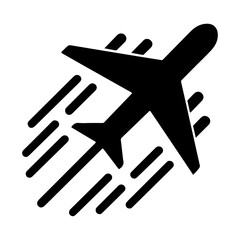 minimal Airlines logo with creative shape icon, flat symbol 