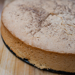 Delicious apple pie with cinnamon.