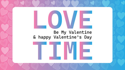 Happy valentines day. Vector banner, greeting card, flayer, poster,  with text Happy valentines day