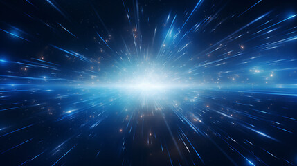 Naklejka premium Modern stylish 3D design background with neon lights interior scene, space perspective scene illustration