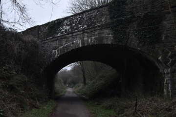 a bridge that goes over the tarka trail between torrington and bideford
