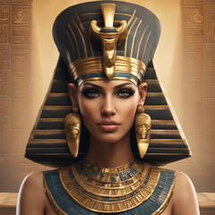 Starożytna egipska królowa - obrazy, fototapety, plakaty