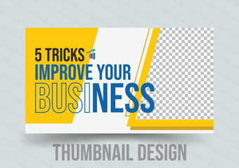 Unique thumbnail design in vector