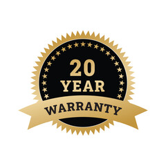 20 Year Warranty Vectors