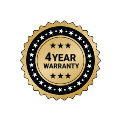 4 Year Warranty Vectors