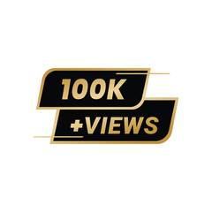 100k+ Views Vectors