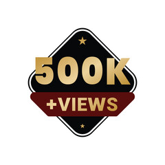500k+ Views Vectors