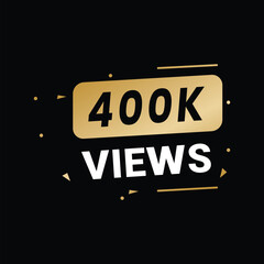 400k+ Views Vectors