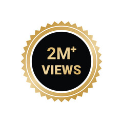 2 Million+ Views Vectors