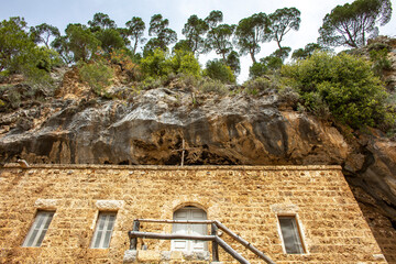 Deir Qannoubine monastery in the Qadisha (Kadisha) Holy Valley in Nortern Lebanon.