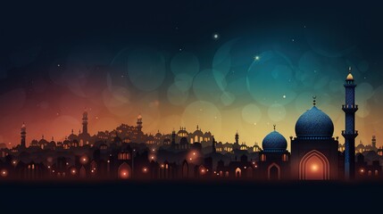 Ramadan Kareem Design Background. Vector Illustration for greeting card, poster and banner, generative ai,