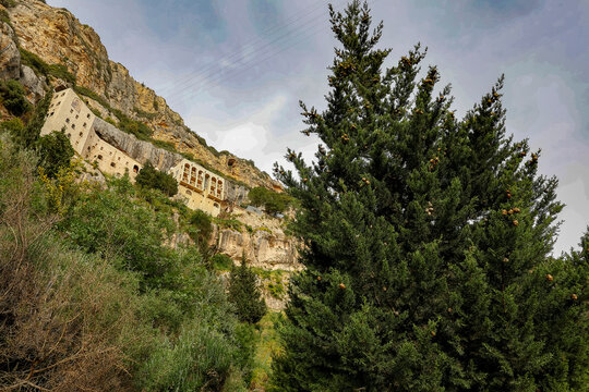 Our Lady of Hamatoura orthodox monastery, Kannoubine Valley, Lebanon