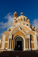 Fototapeta na wymiar Saint Paul melkite (Greek catholic) cathedral, Harissa, Lebanon