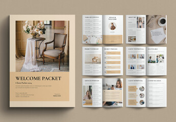 Welcome Packet Template Magazine Design Layout