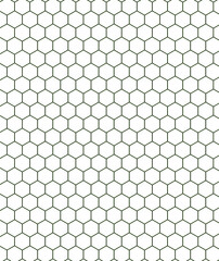 Naklejka premium Black hollow hexagons on a white background