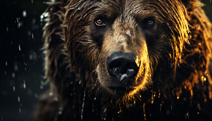 Recreation of face of a bear