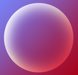 Gradient Blue and Magenta Frame with 3D Circle Shaped Copy Space